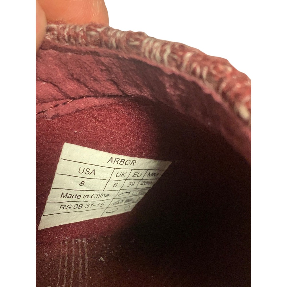 Vionic Arbor Red Suede Knit Collar Slip On Mules Clogs 8 Orthotic Support - Picture 6 of 6
